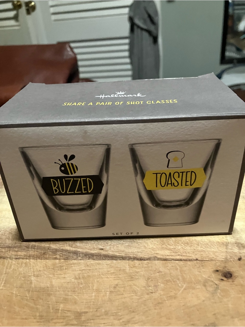 NIB Hallmark Share a Pair of Shot Glasses